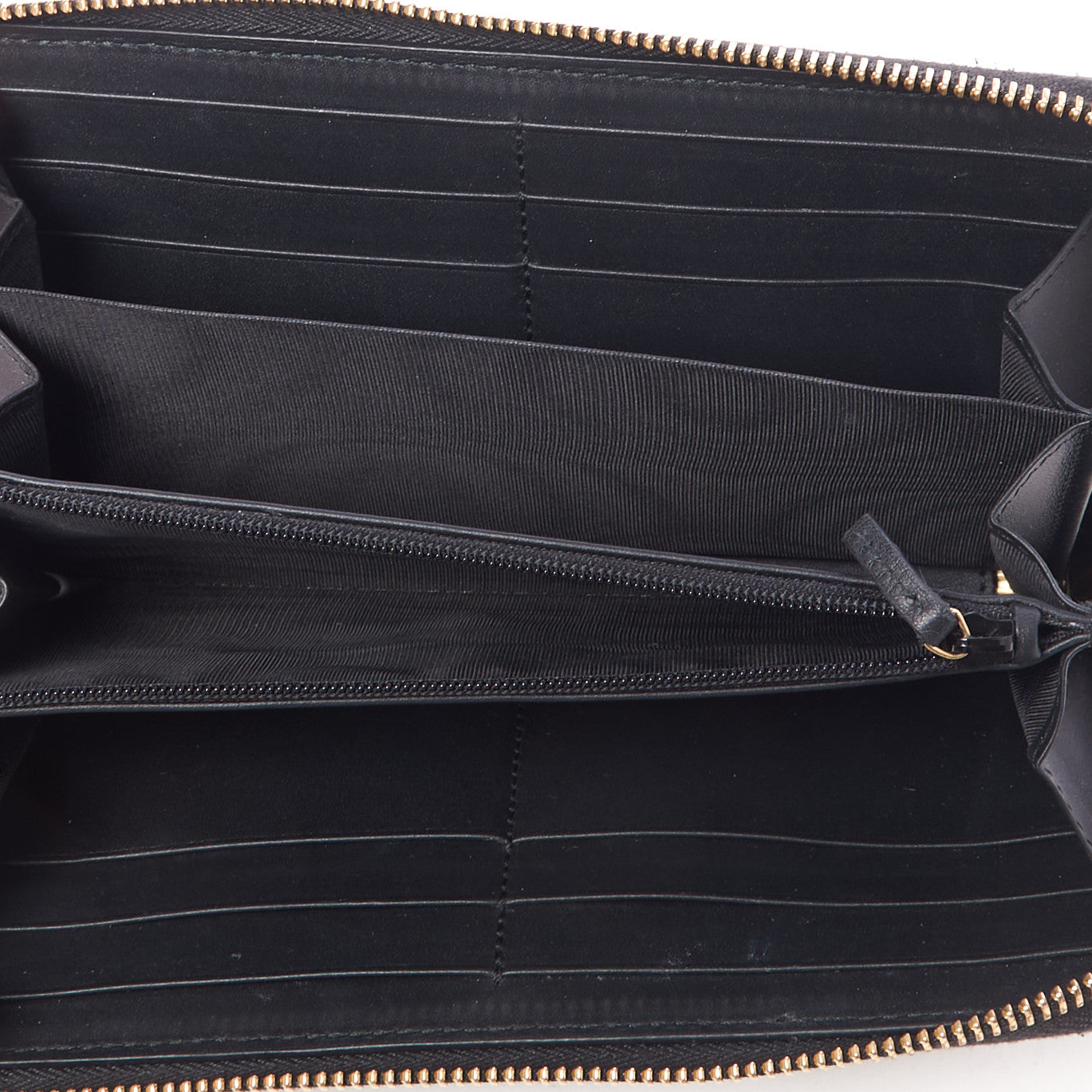 GG Supreme Monogram Bees Zip Around Wallet