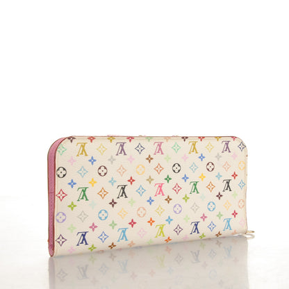Louis Vuitton Monogram Multicolor Insolite Wallet White Litchi 3 of 7