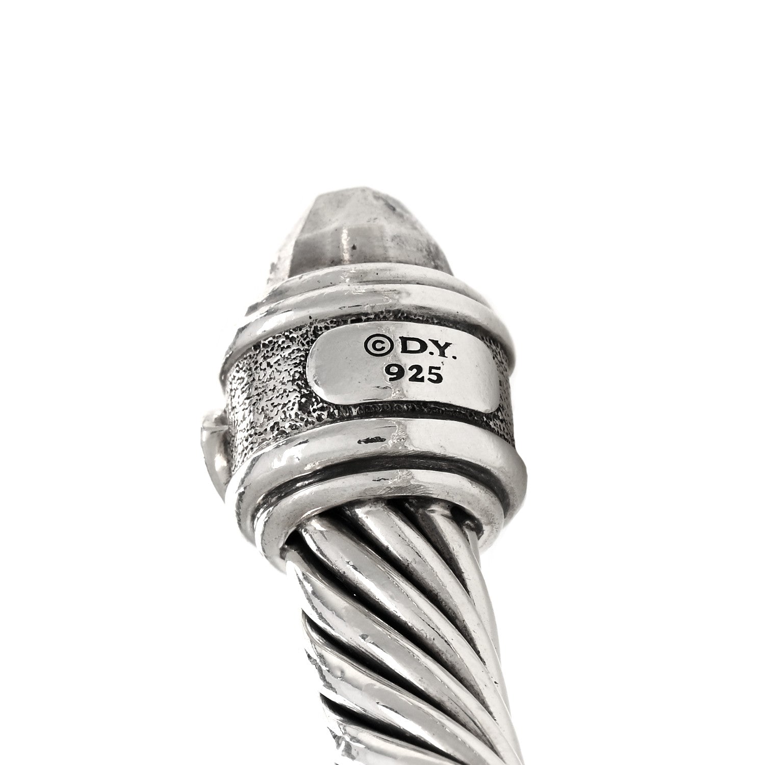David Yurman Sterling Silver 9mm Renaissance Cable Bracelet 3 of 4