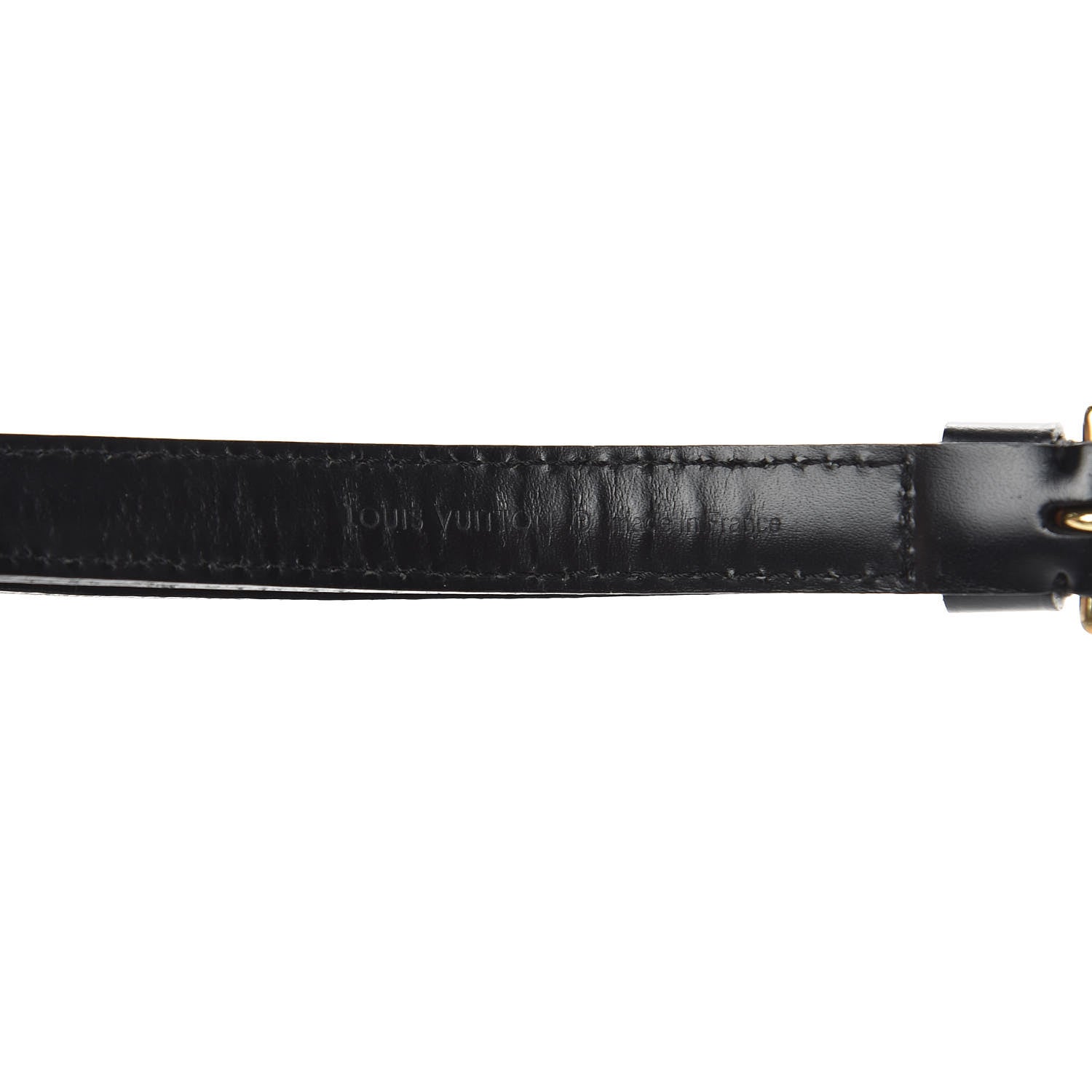 Louis Vuitton Calfskin 16mm Adjustable Shoulder Strap Black 4 of 4