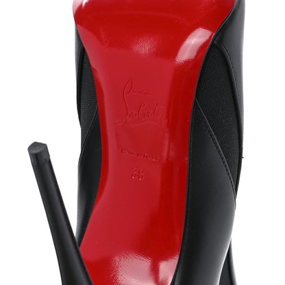 Christian Louboutin Calfskin Chelsea Chick 100 Stiletto Boots 38 Black 6 of 9
