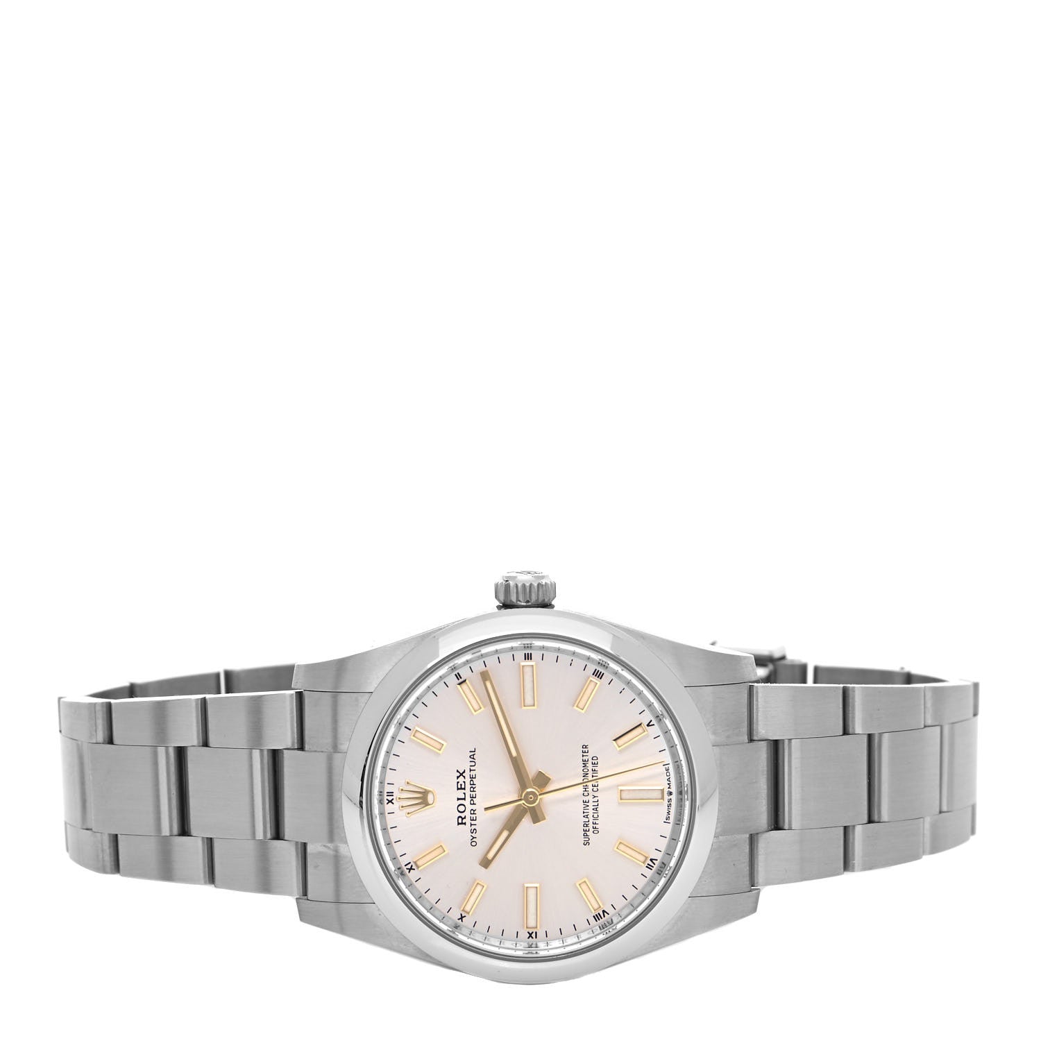 Rolex Stainless Steel 34mm Oyster Perpetual Watch Silver 124200 2 of 5