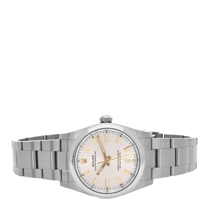Rolex Stainless Steel 34mm Oyster Perpetual Watch Silver 124200 2 of 5