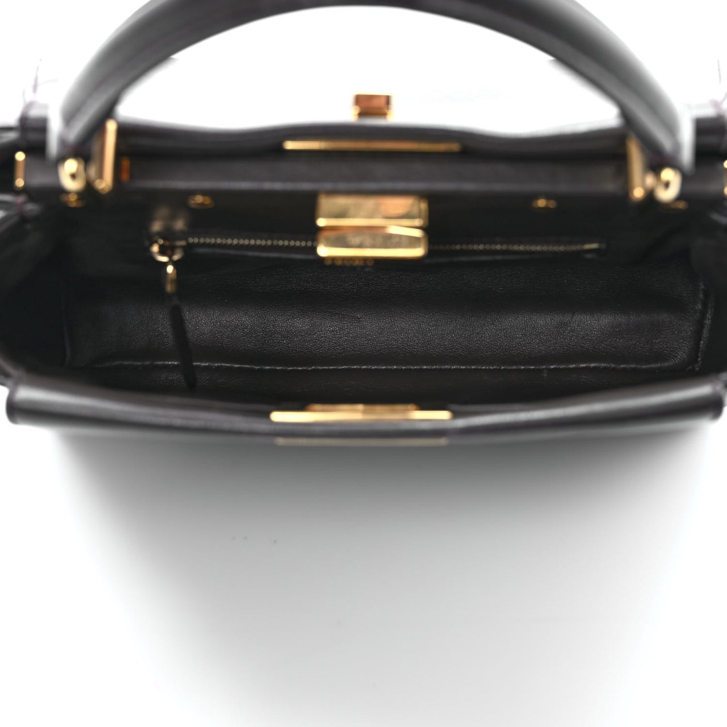 Nappa Mini Peekaboo Iconic Satchel Carbone
