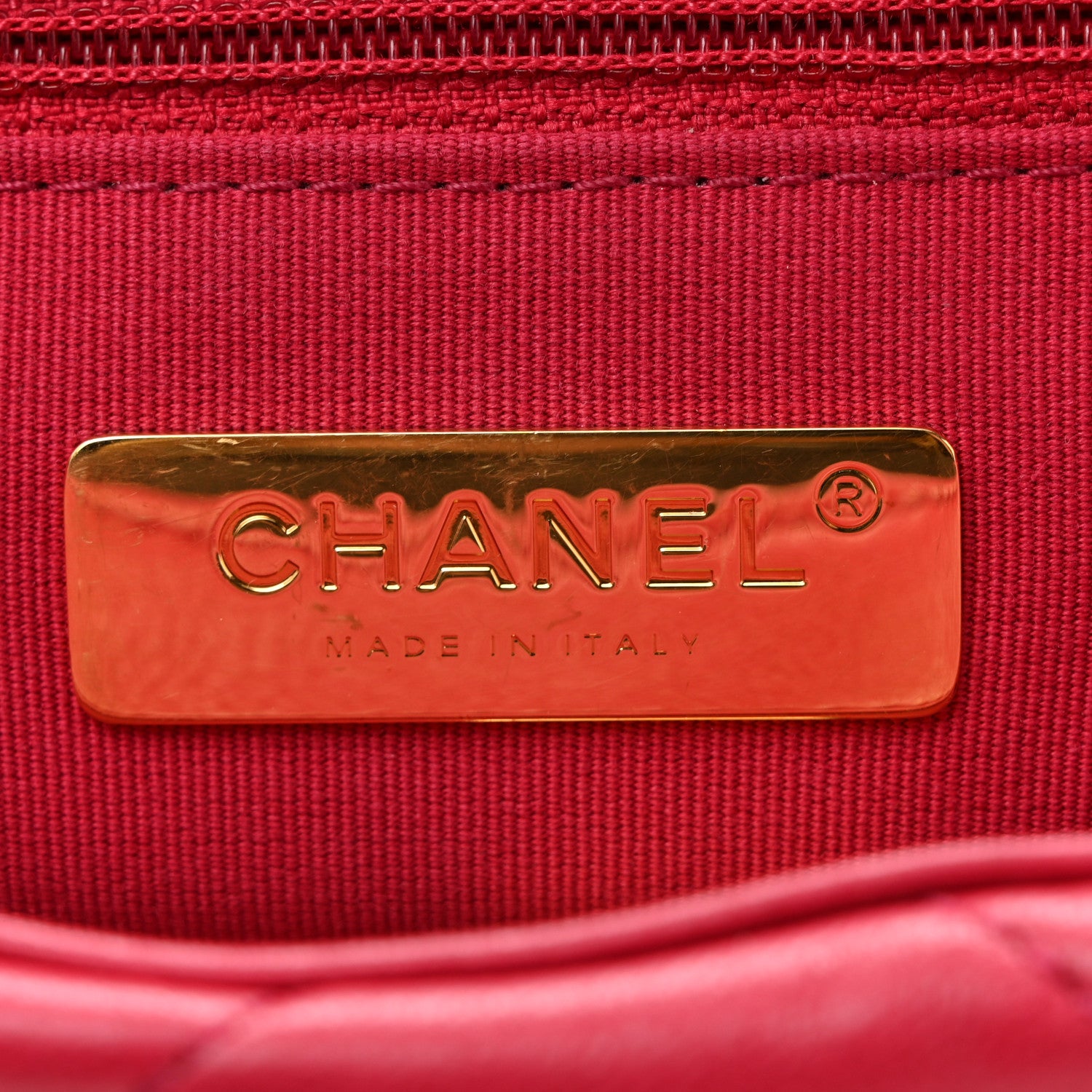 Chanel Lambskin Quilted Medium Chanel 19 Flap Dark Pink 6 of 10