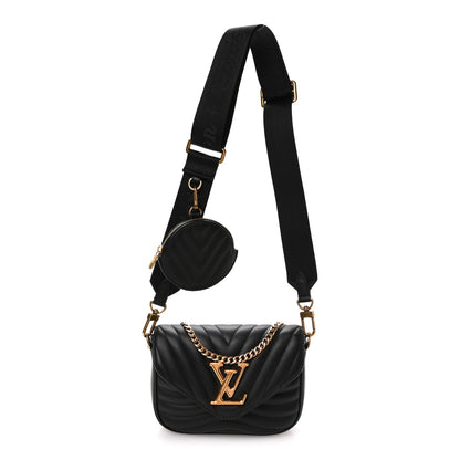 Louis Vuitton Calfskin New Wave Multi Pochette Black 1 of 9