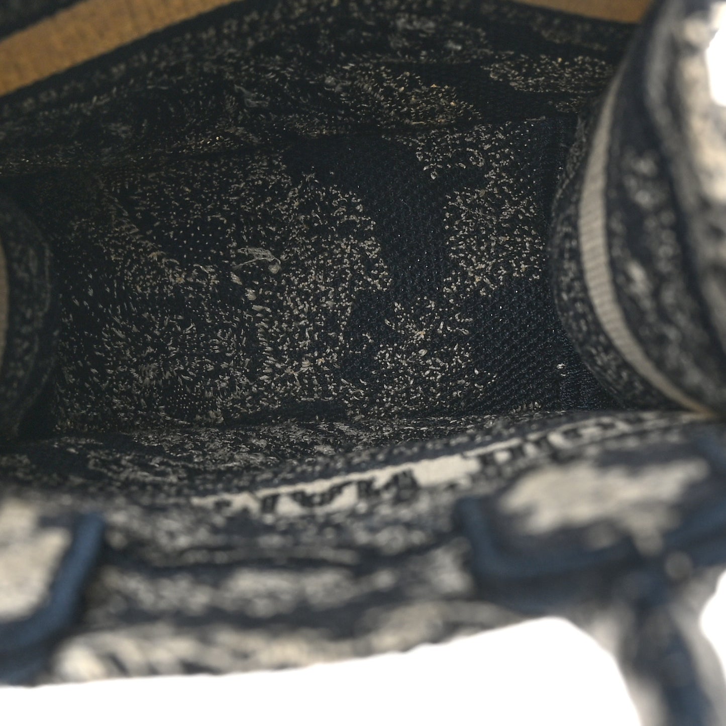 Canvas Toile de Jouy Reverse Embroidered Mini Book Tote Phone Bag Blue