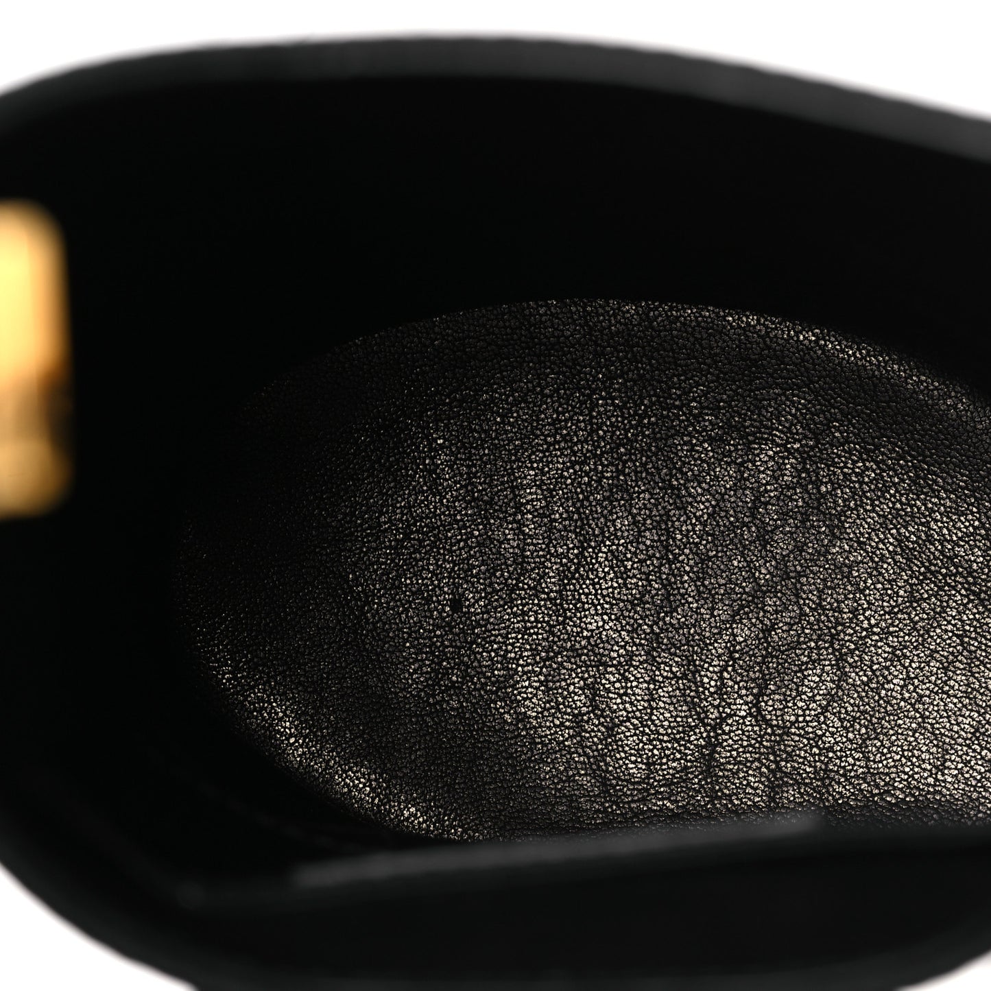 Satin Sequin Small Swan Bucket Bag  Black