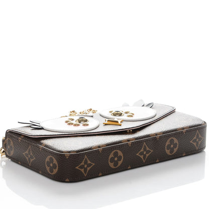 Louis Vuitton Monogram Lovely Birds Pochette Felicie Chain Wallet 4 of 6