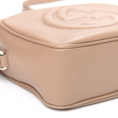 Gucci Pebbled Calfskin Small Soho Disco Bag Rose Beige 10 of 11