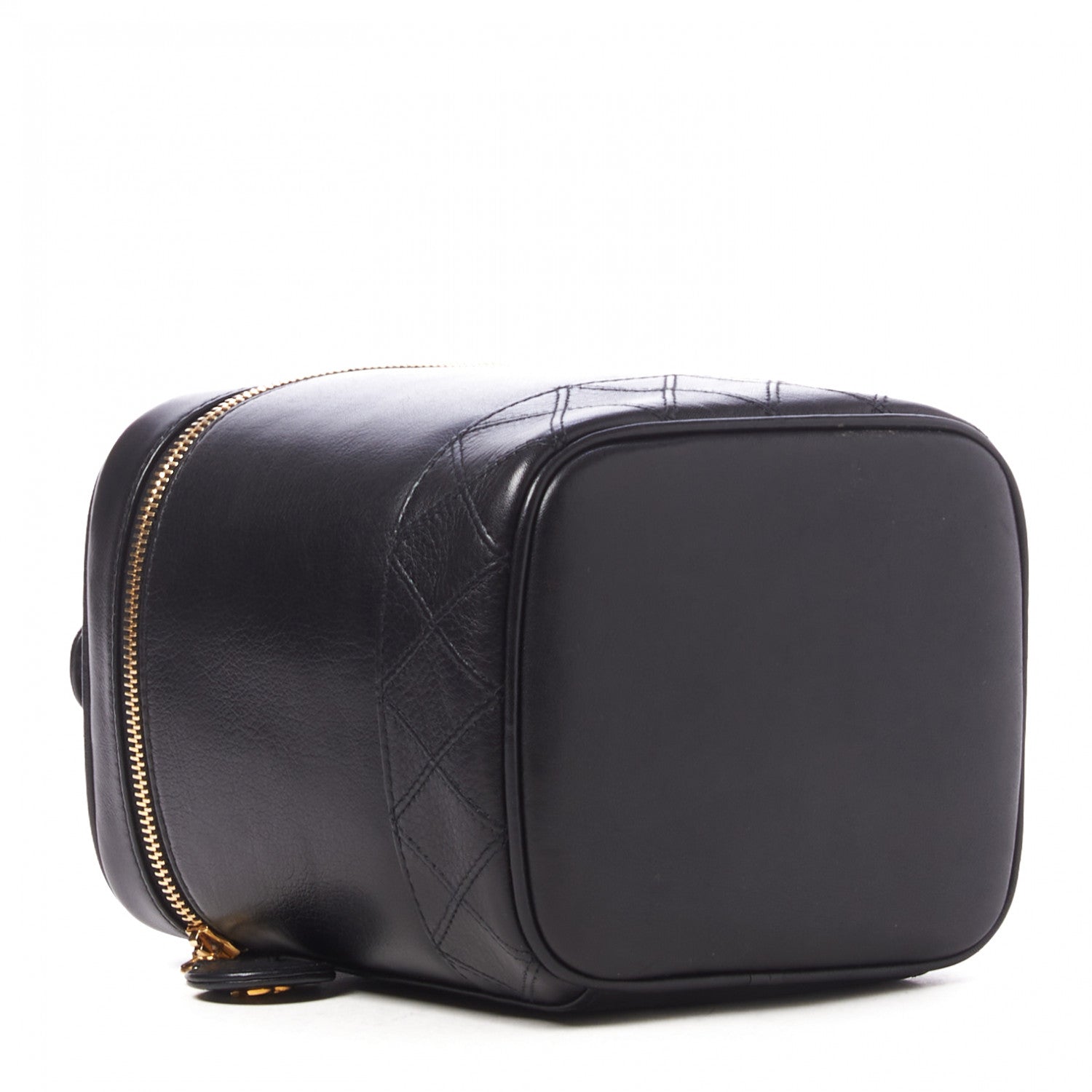 Chanel Lambskin Vanity Cosmetic Case Black 3 of 8