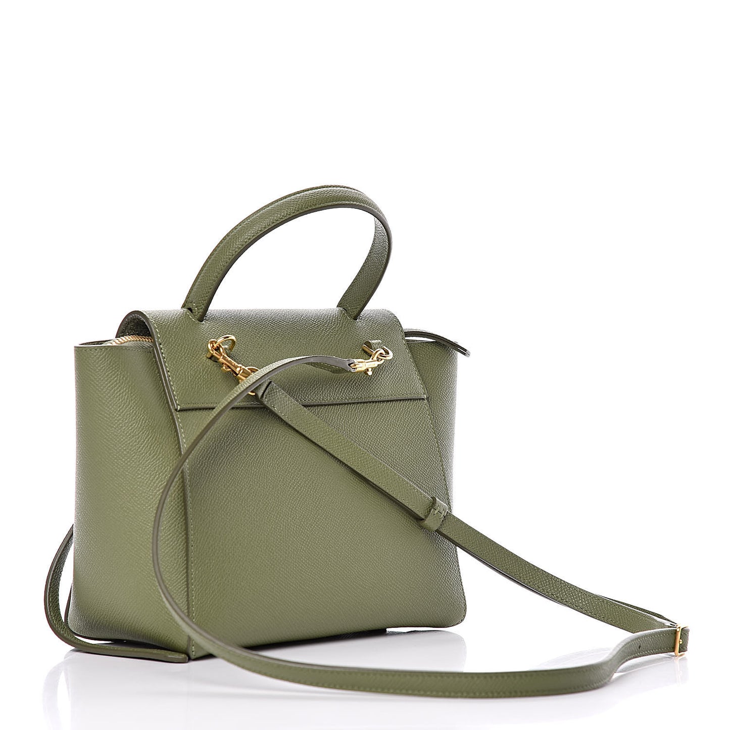 Grained Calfskin Nano Belt Bag Olive
