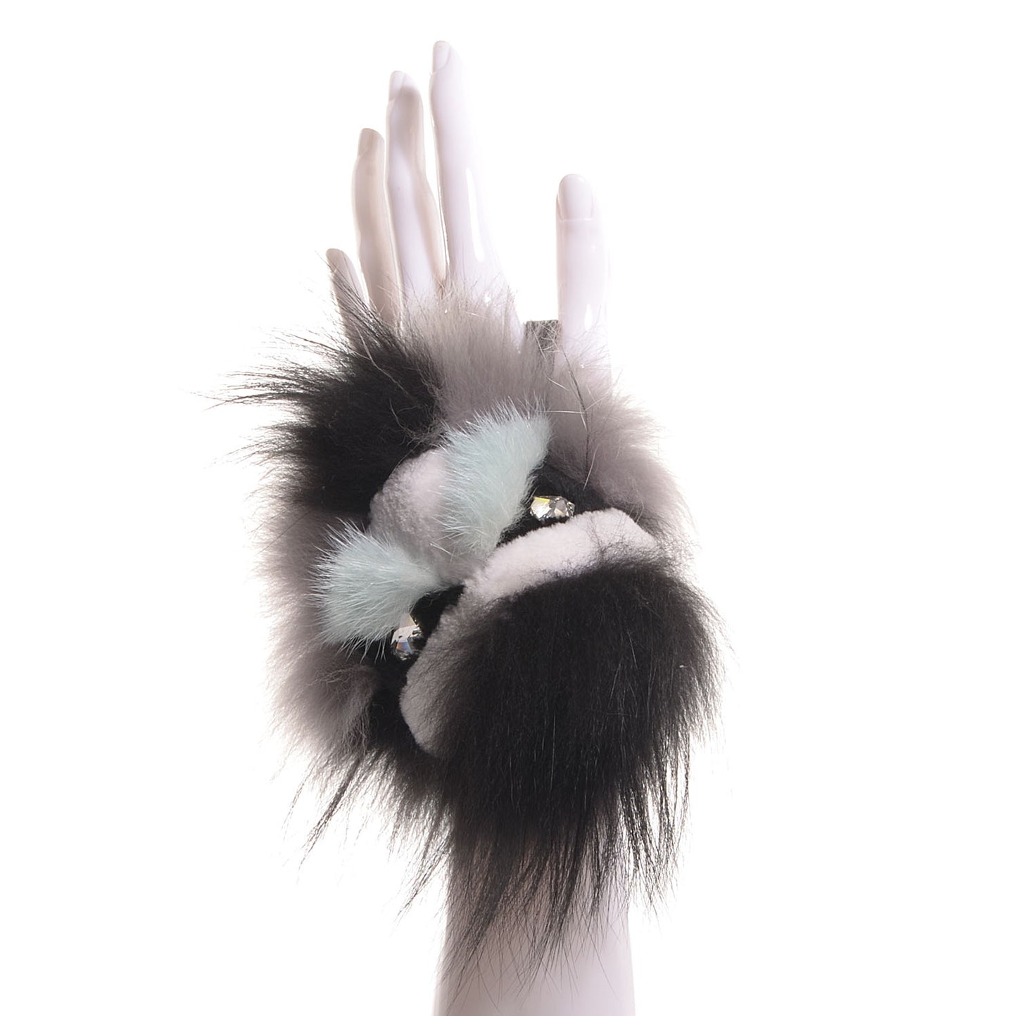 Mink Fur Diabloo Monster Bag Charm Mint