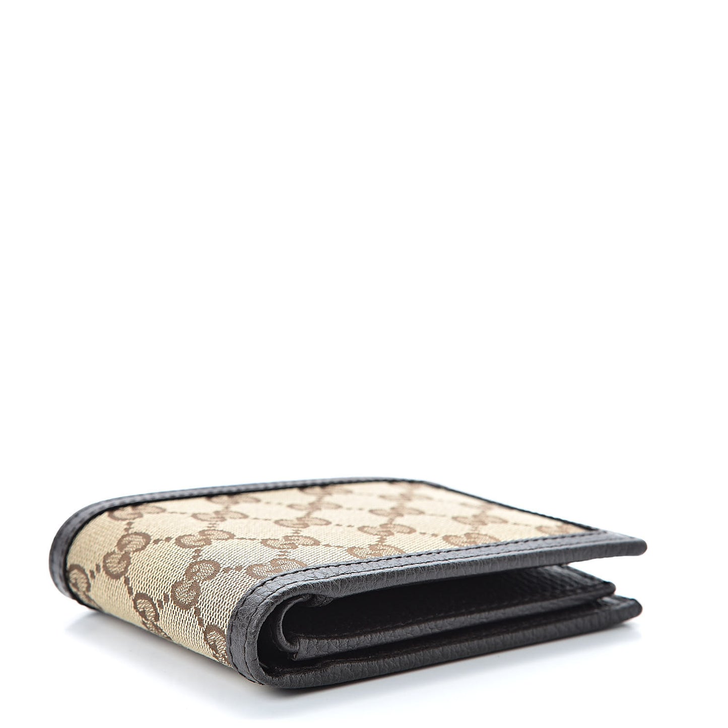 Monogram Bi-Fold Wallet Dark Brown