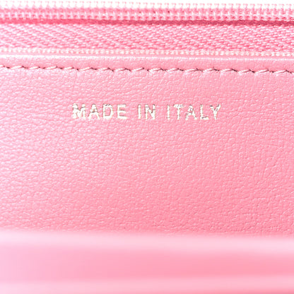 Chanel Lambskin Quilted Crystal Star Wallet On Chain WOC Pink 7 of 12