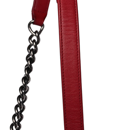 Chanel Calfskin Chevron Quilted Medium Boy Flap Dark Red 16 of 17