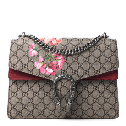 Gucci GG Supreme Monogram Blooms Medium Dionysus Shoulder Bag Beige Multicolor Dry Rose 1 of 4