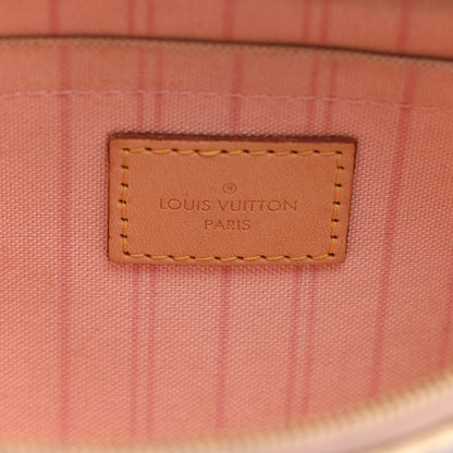 Louis Vuitton Damier Azur Neverfull MM GM Pochette Rose Ballerine 6 of 8