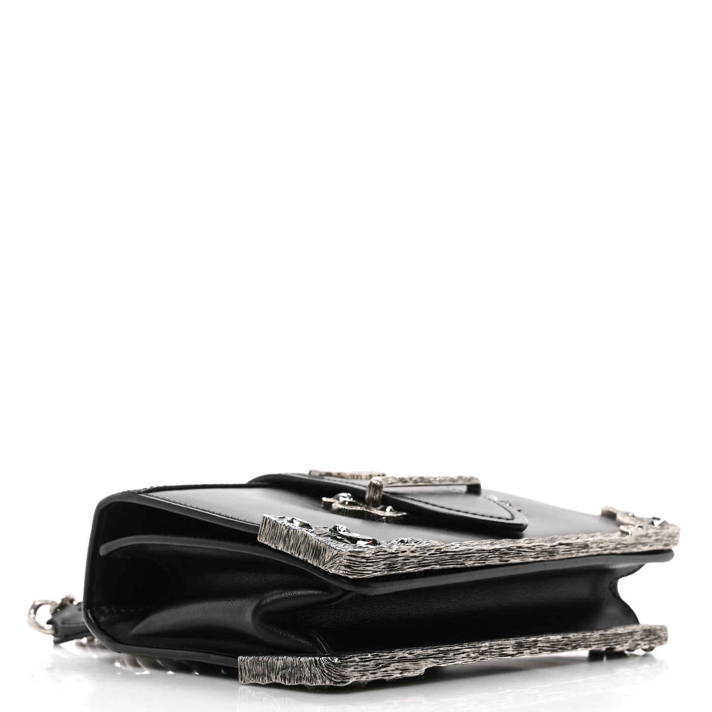 Crystal City Calf Saffiano Cahier Shoulder Bag Black