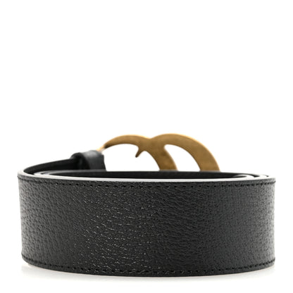 Gucci Textured Calfskin Double G 40mm Belt 80 32 Black 2 of 6
