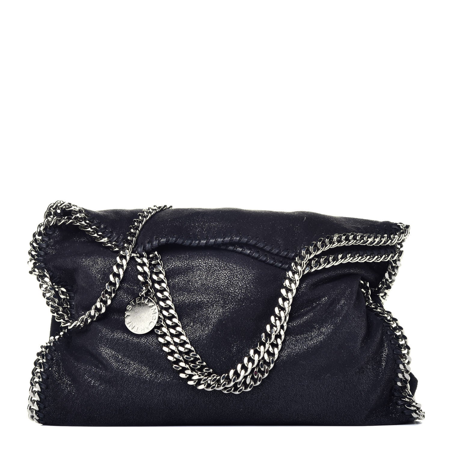 Stella McCartney Shaggy Deer Falabella Fold Over Tote Black 1 of 9