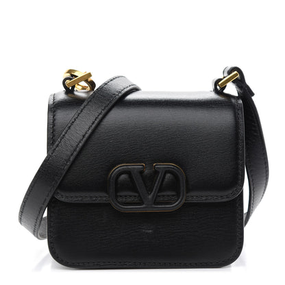 Valentino Garavani Smooth Calfskin Micro VSling Shoulder Bag Black 1 of 10
