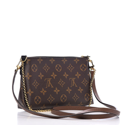 Louis Vuitton Monogram Pallas Clutch Black 3 of 11