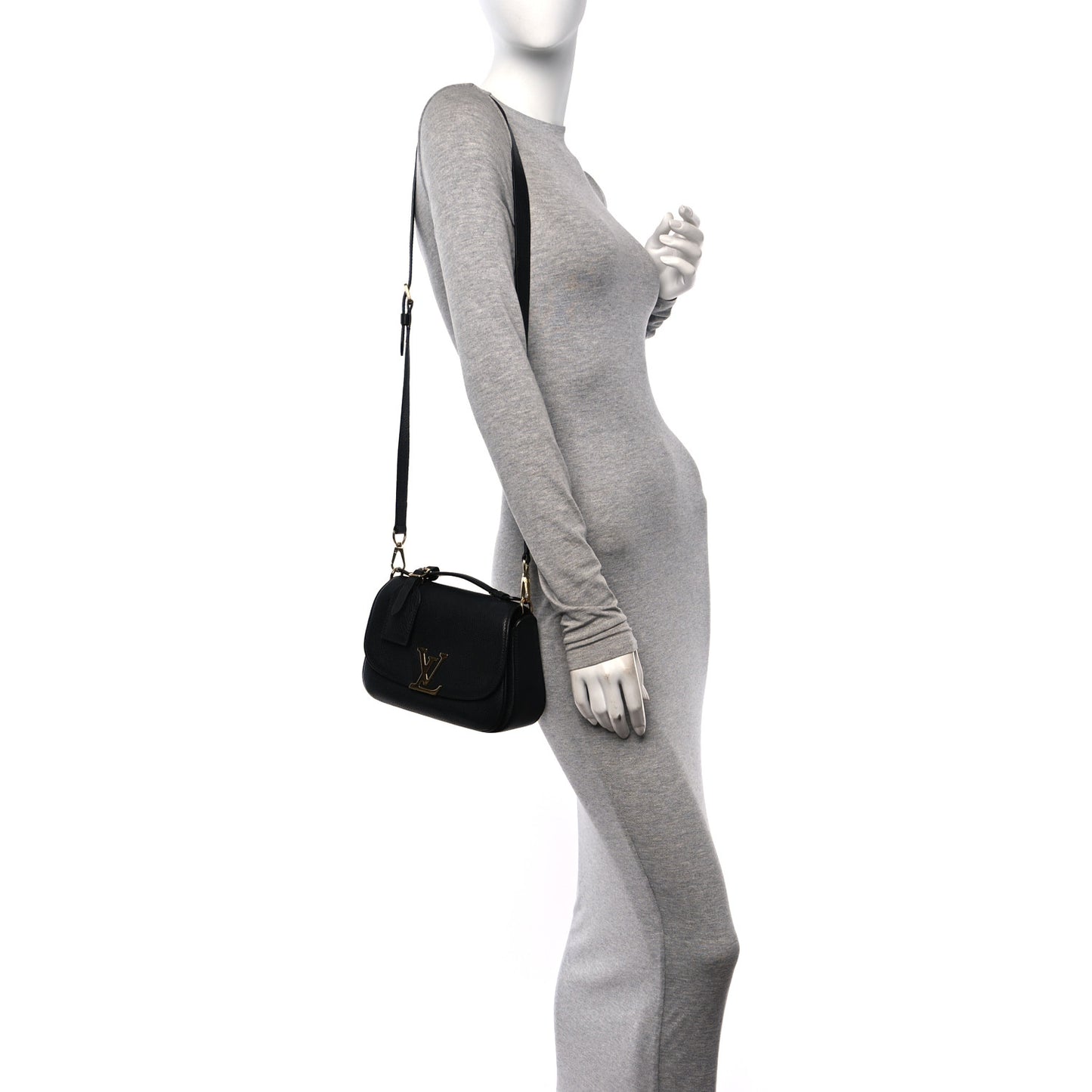 Grained Calfskin Vivienne NM Black