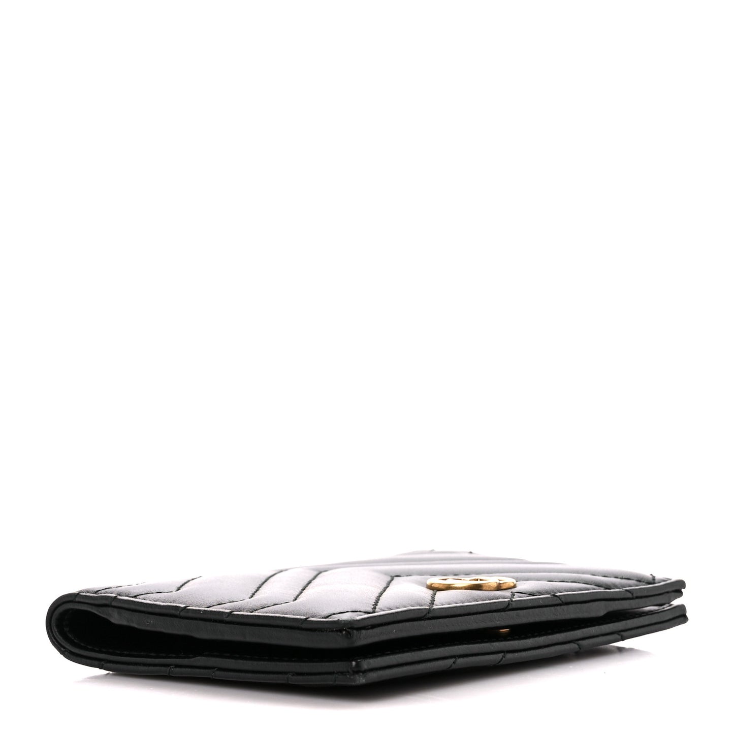 Calfskin Matelasse GG Marmont Passport Case Black