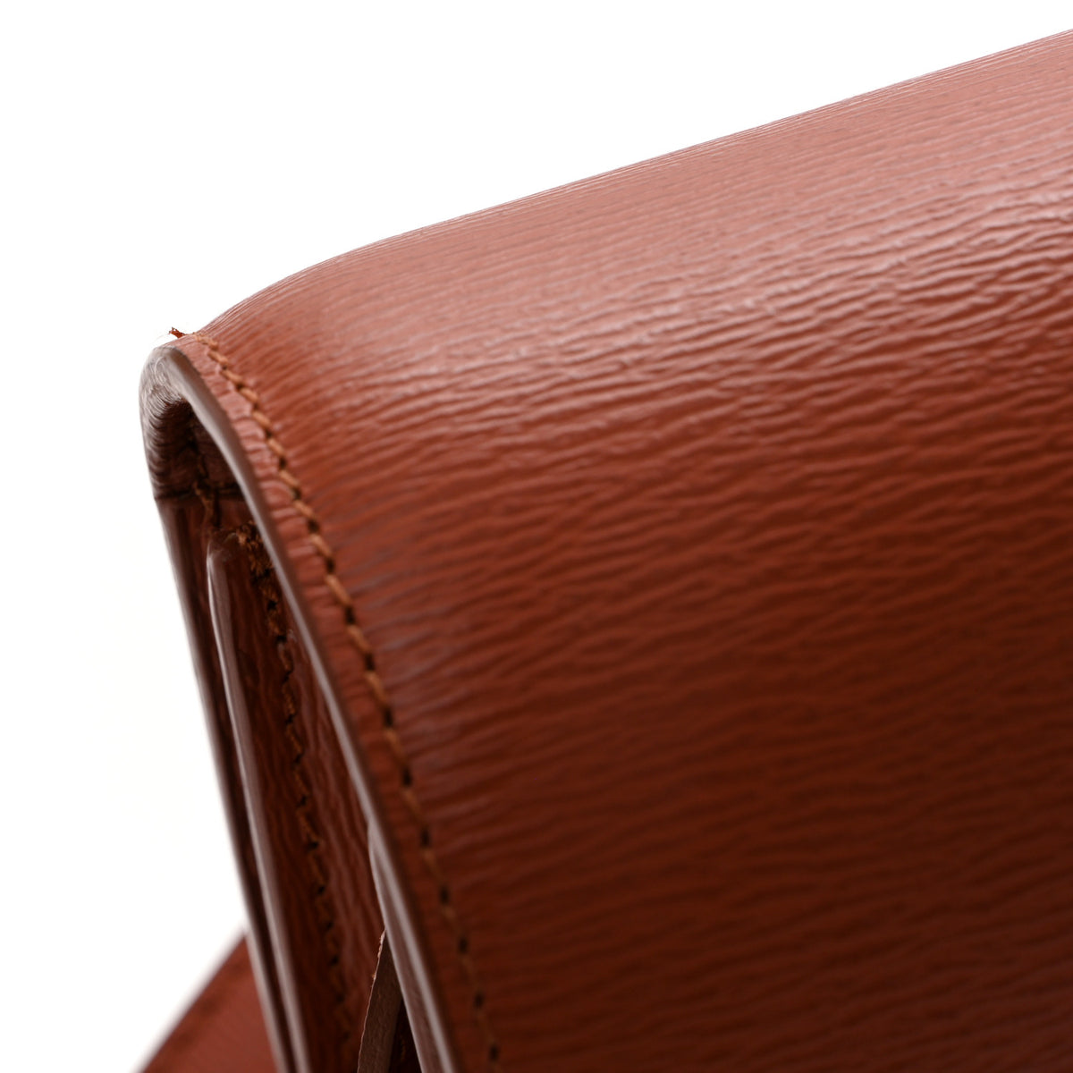 Liege Calfskin Medium Classic Box Flap Bag Terracotta