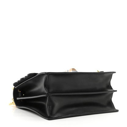 Fendi Vitello Liberty Metal Scalloped Multi Studded Small Kan I Shoulder Bag Black 4 of 10
