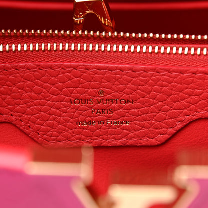 Louis Vuitton Taurillon Capucines MM Hibiscus Flamingo 6 of 12