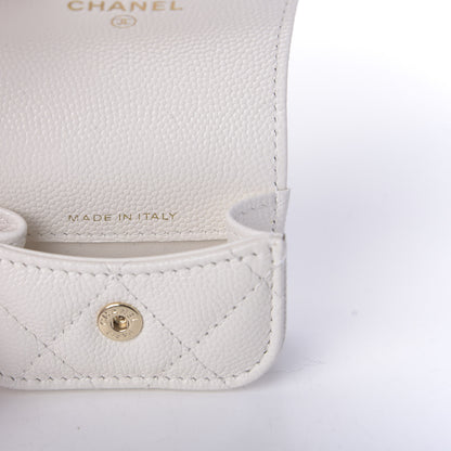 Chanel Caviar Quilted Airpods Pro Case White 7 of 9