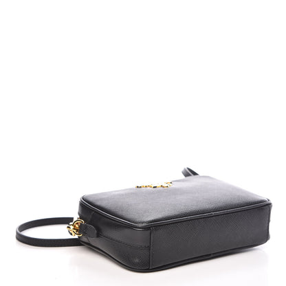 Prada Saffiano Small Camera Crossbody Bag Black 4 of 9