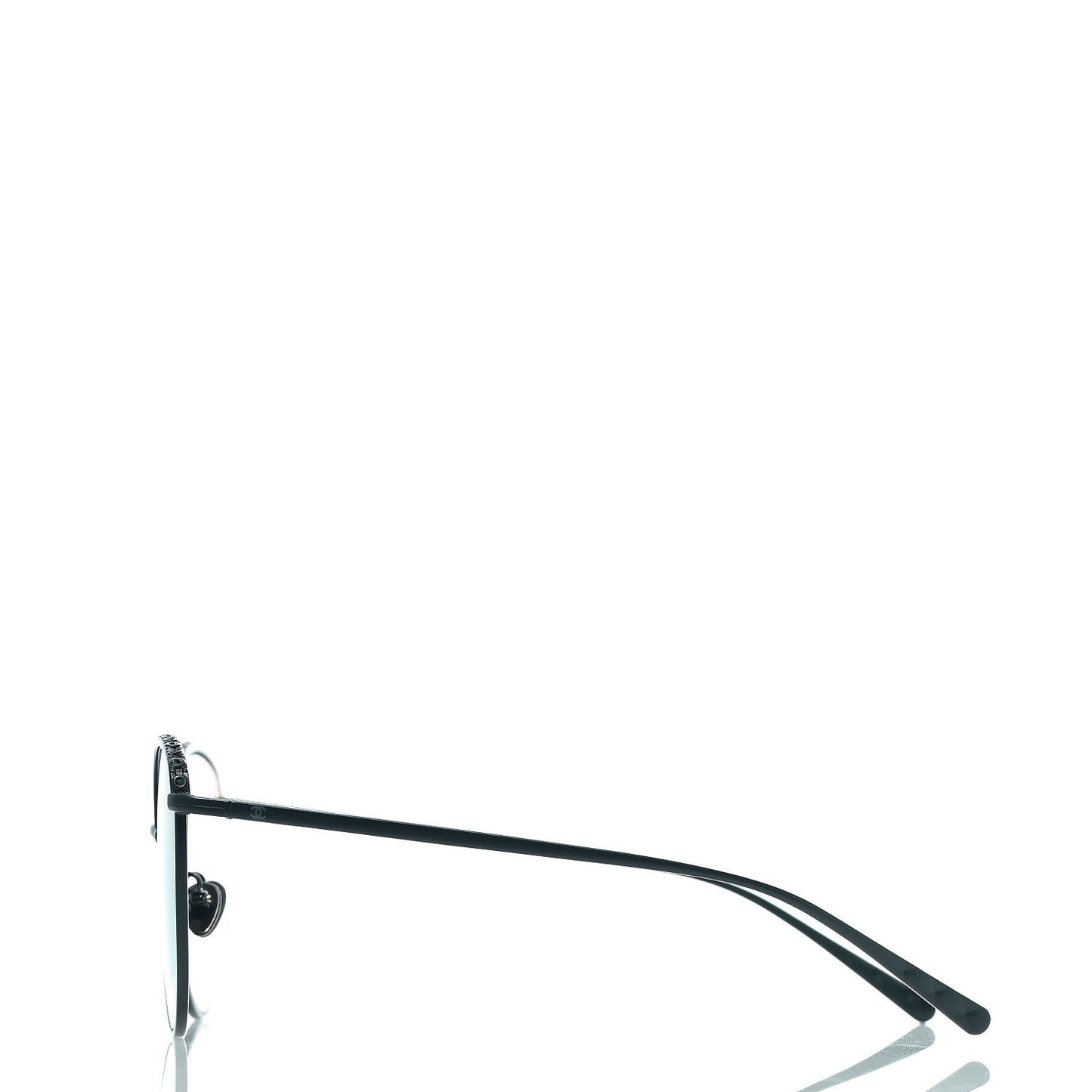 Metal Crystal Sunglasses 4258-B Black