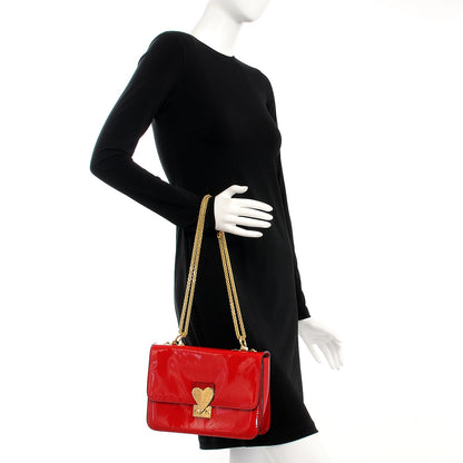 Valentino Garavani Patent L'Amour Rockstud Shoulder Bag Rosso Valentino 2 of 9