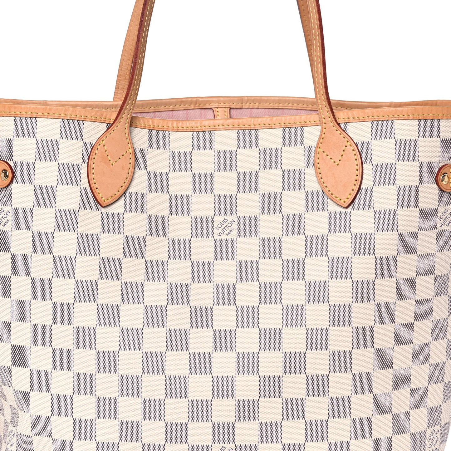 Damier Azur Neo Neverfull MM Rose Ballerine