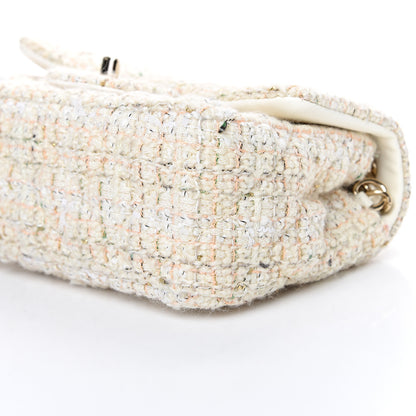 Chanel Tweed Quilted Mini Rectangular Flap Off White 9 of 9