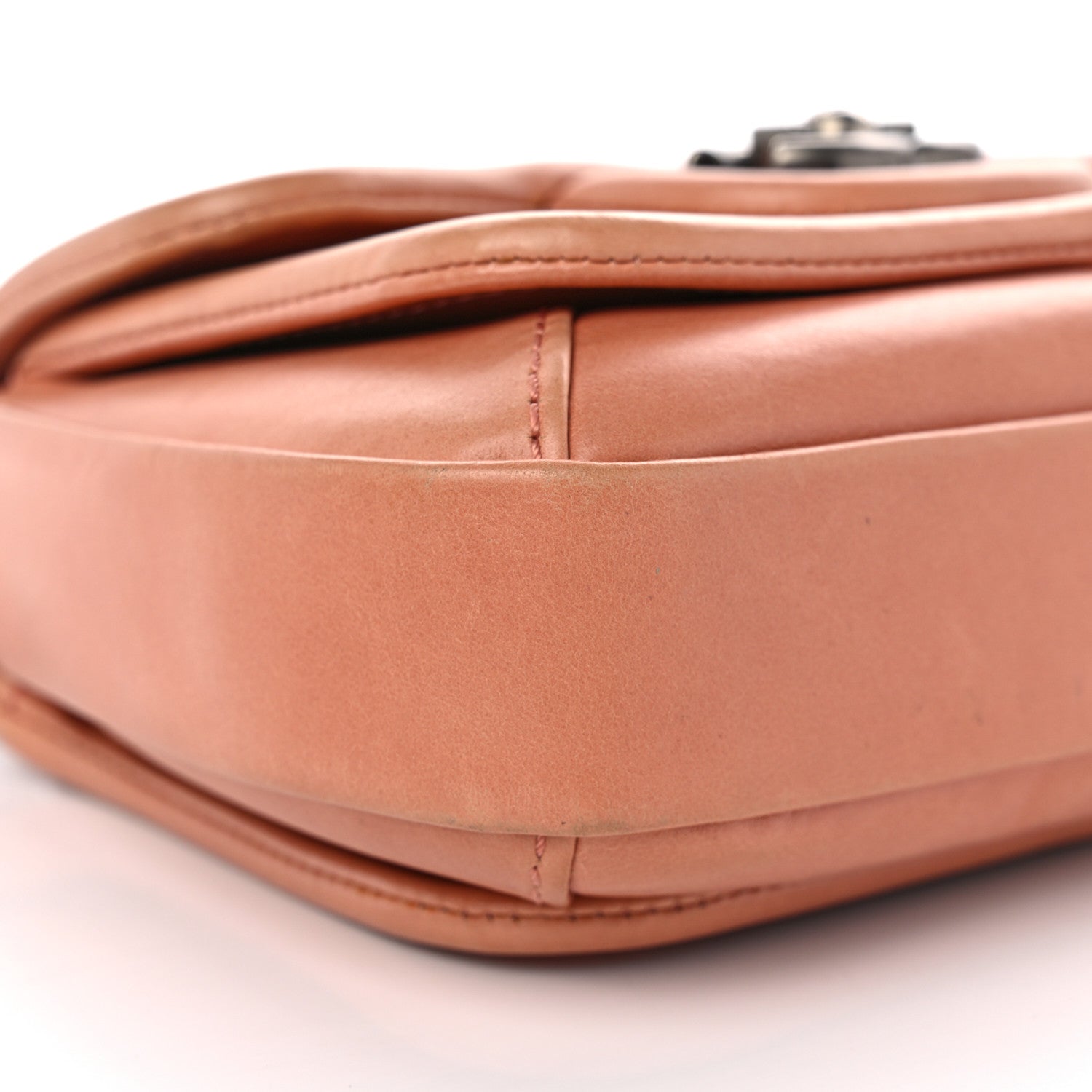 Chanel Calfskin Quilted Small Prestige Top Handle Flap Pink 9 of 13
