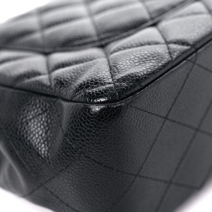 Chanel Caviar Quilted Jumbo Single Flap Black 7 of 23