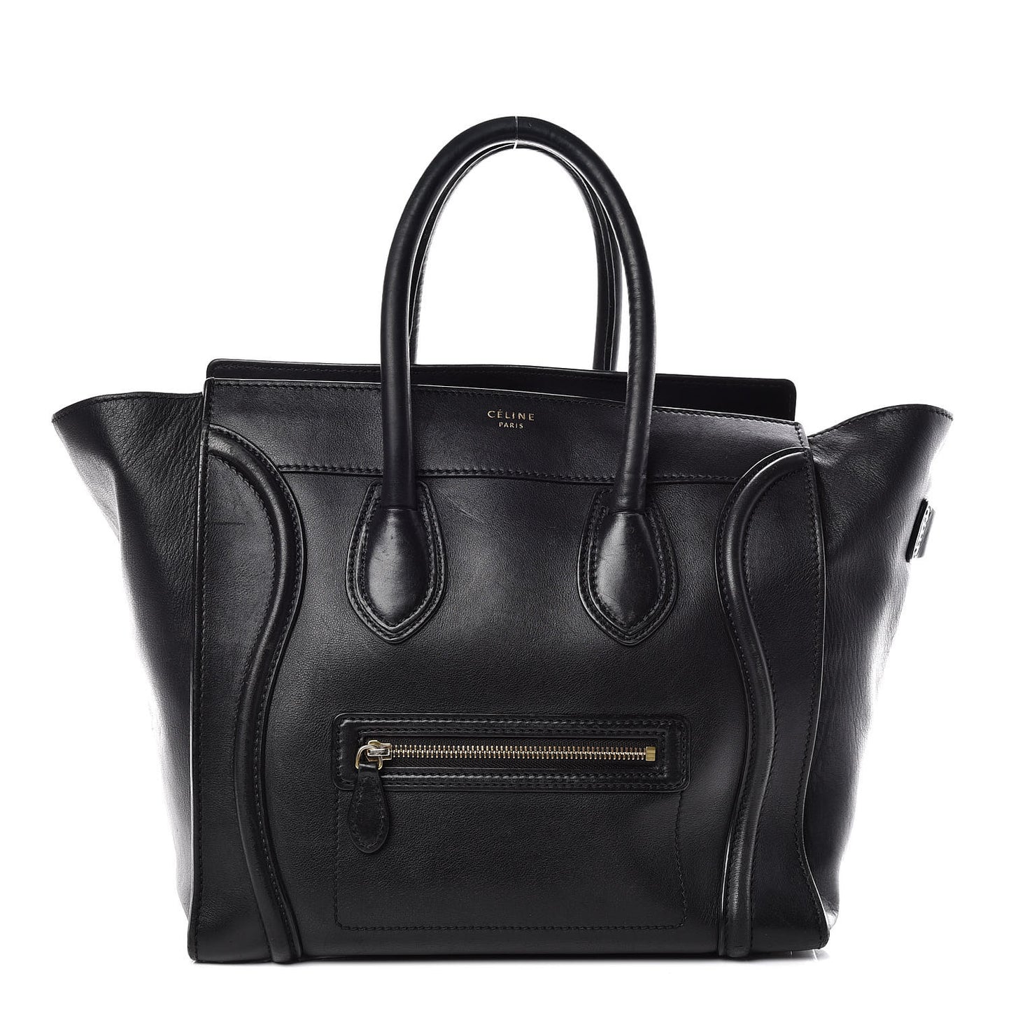 Smooth Calfskin Mini Luggage Black