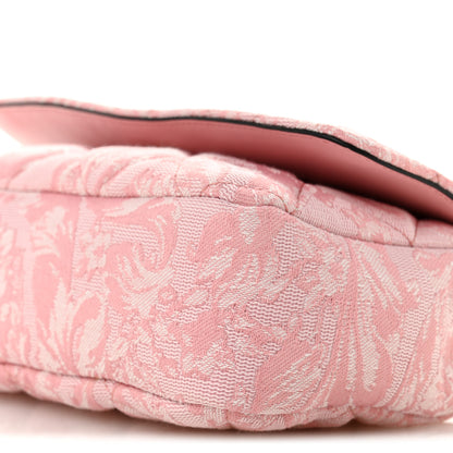 Versace Baroque Jacquard Quilted Small Medusa Shoulder Bag Baby Pink 9 of 11