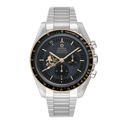 Omega Stainless Steel 42mm Speedmaster Co-Axial Master Chronometer Chronograph Apollo 11 Manual Winding Watch Black 310.20.42.50.01.001 1 of 5