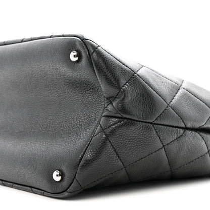 Chanel Caviar Quilted CC Timeless Soft Tote Black 10 of 15
