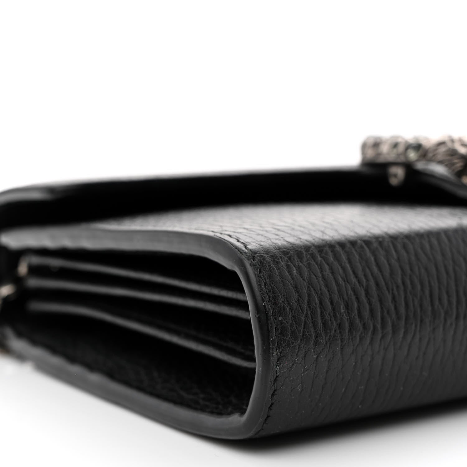 Gucci Calfskin Mini Dionysus Chain Wallet Black 9 of 15