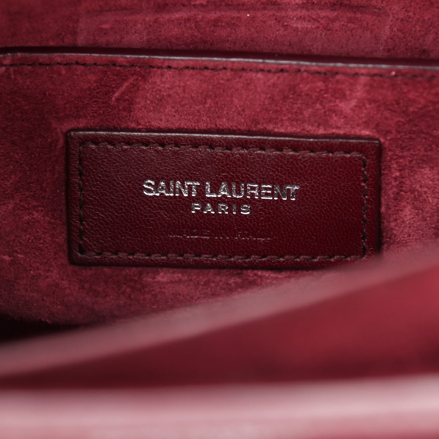 Calfskin Crocodile Embossed Medium Monogram Sunset Rouge Legion