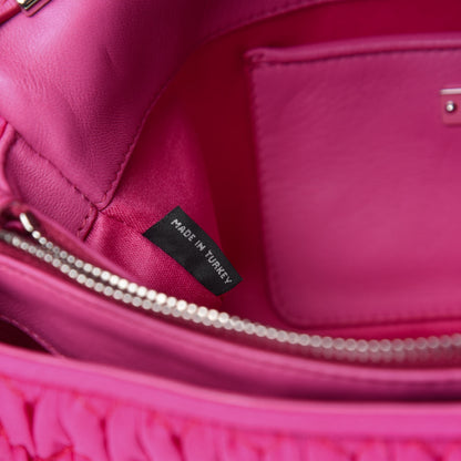 Miu Miu Faille Matelasse Crystal Flap Clutch Pink 9 of 10