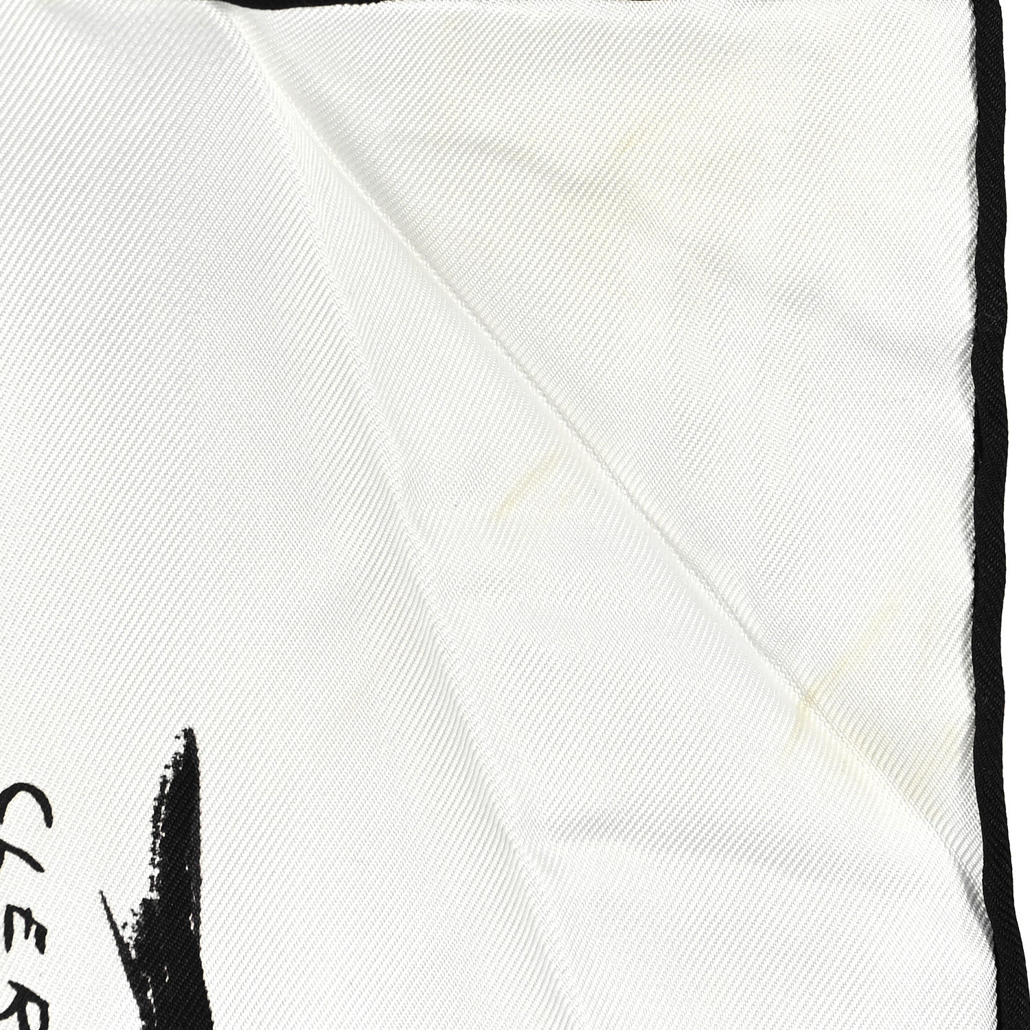 Hermes Silk Paddock Scarf 90 White Black 6 of 6
