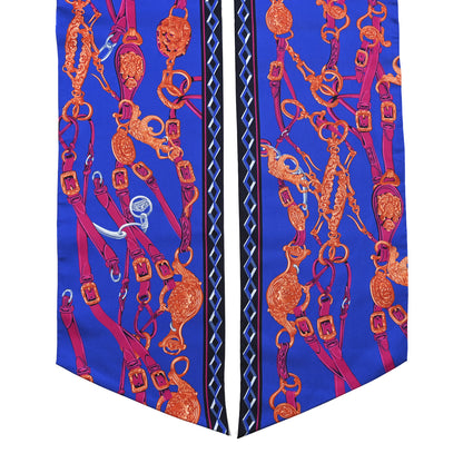 Hermes Silk Brides De Gala Maxi Twilly Orange Bleu Electrique Fuchsia 3 of 6