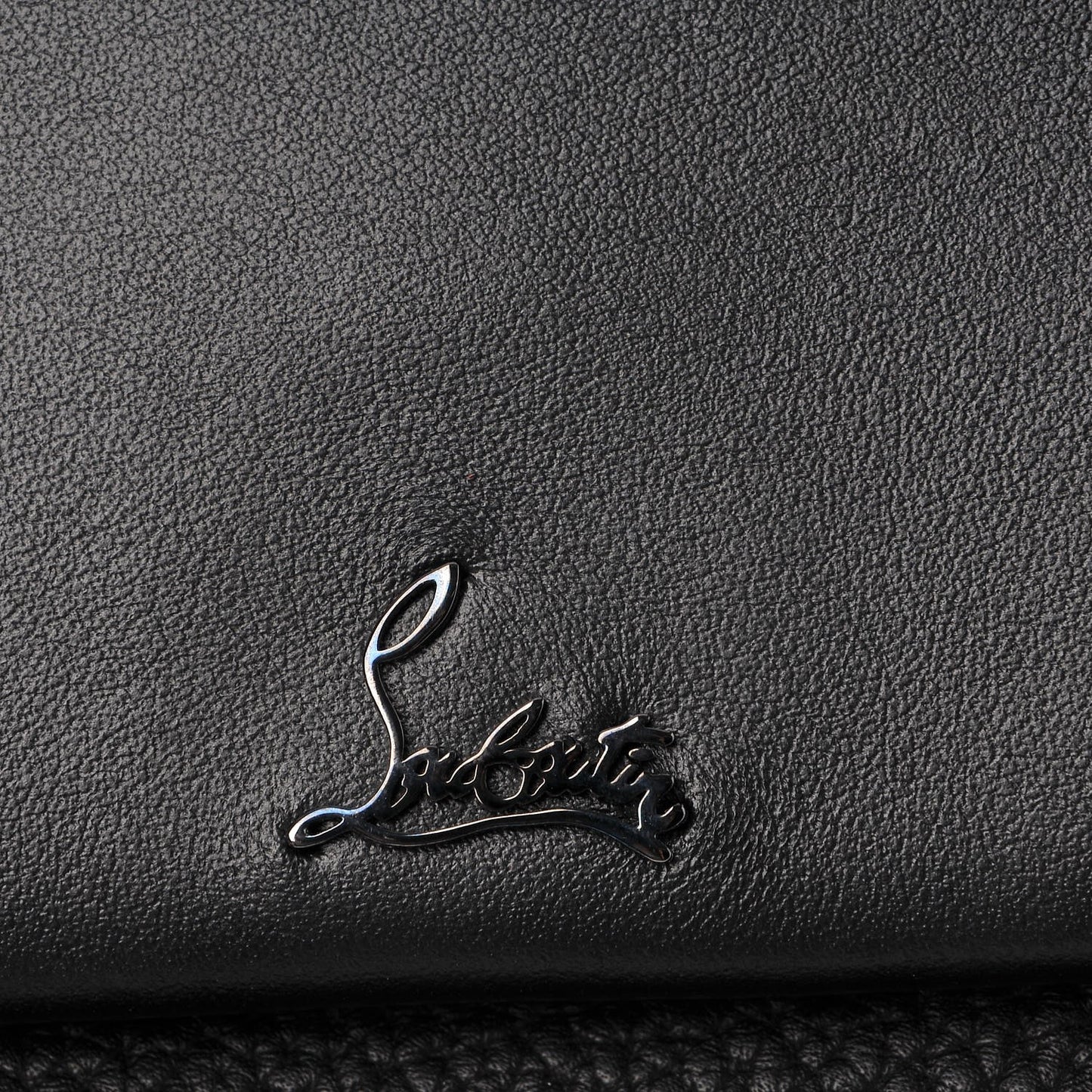 Calfskin Loubiblues Paris Clutch Bag Black Multi